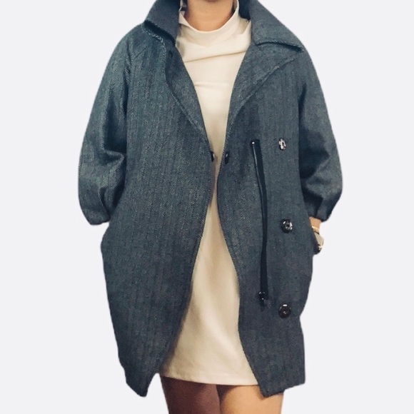 ATTITUDE Cocoon coat - Picture 2 of 9